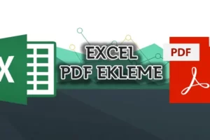 Excel PDF ekleme